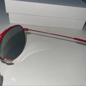 Celine | Accessories | Celine 59mm Shinny Red Green Pilot  display picture 2